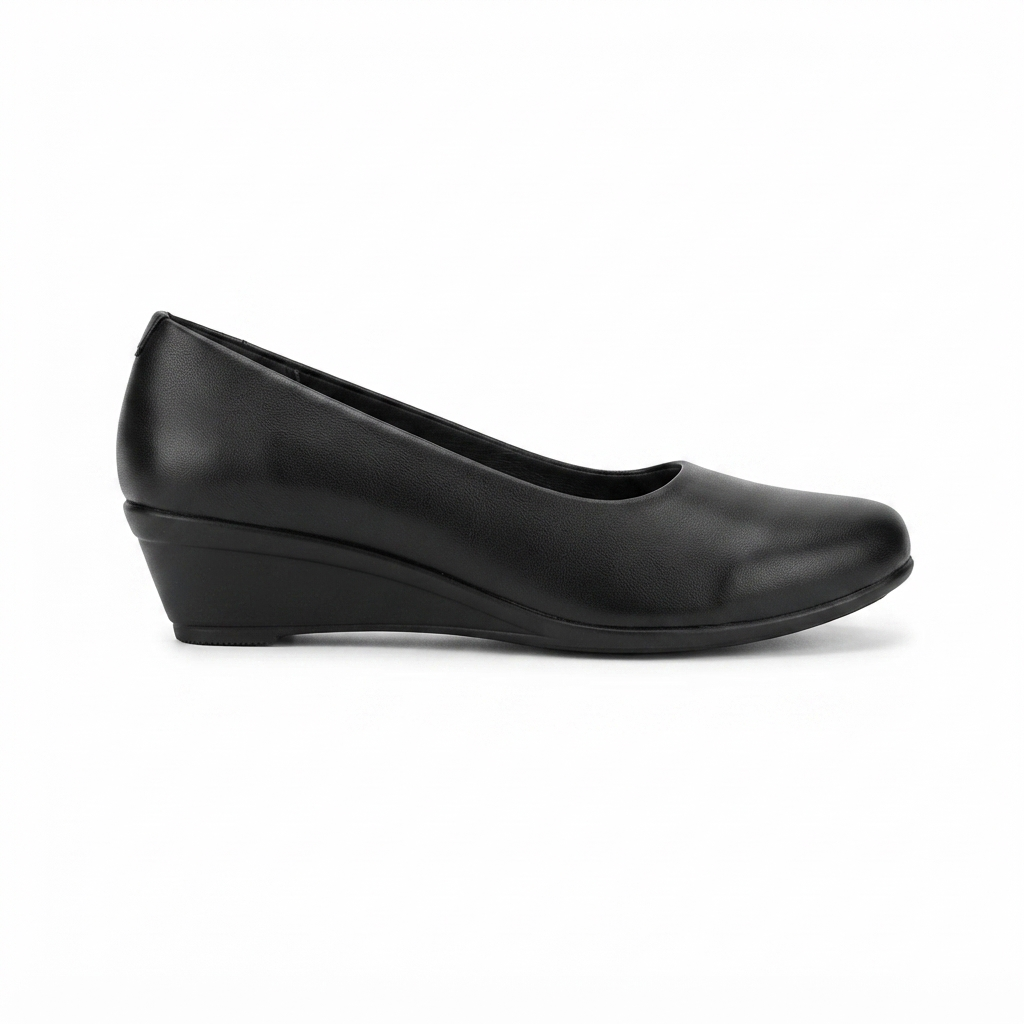 Women’s Synthetic Upper Cushioned Bellies with Air Mix Sole | Comfortable Lightweight Slip-On Wedge Heel Shoes for Casual, Office & Daily Wear