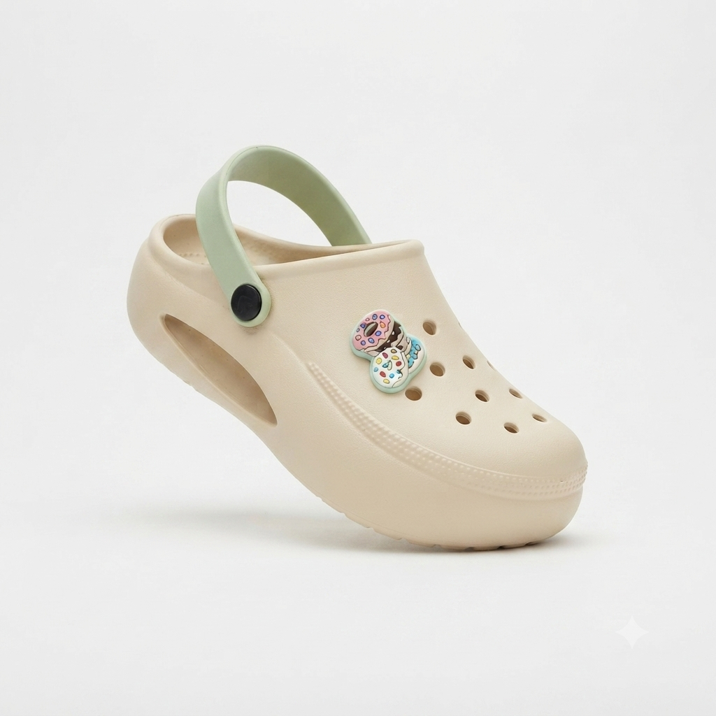 Lightweight EVA Clogs with Synthetic Upper | Cushioned Comfortable Slip-On Footwear with Back Strap | Breathable Casual Clogs for Daily Wear, Walking & Outdoor Use