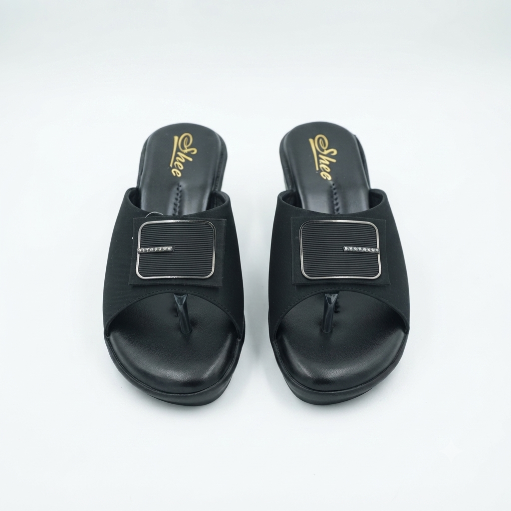 Women's Fashion Cushioned Wedge Sandals | Synthetic Lycra Upper | Airmix Sole | Soft Cushion Padding | Slip-On Open Toe Comfort Sandals for Daily Wear, Casual & Outdoor Use (Copy)