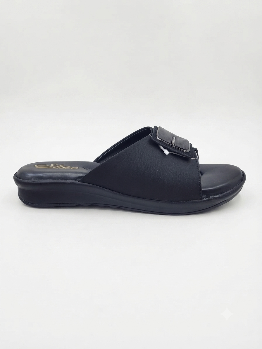 Women's Fashion Cushioned Wedge Sandals | Synthetic Lycra Upper | Airmix Sole | Soft Cushion Padding | Slip-On Open Toe Comfort Sandals for Daily Wear, Casual & Outdoor Use (Copy)