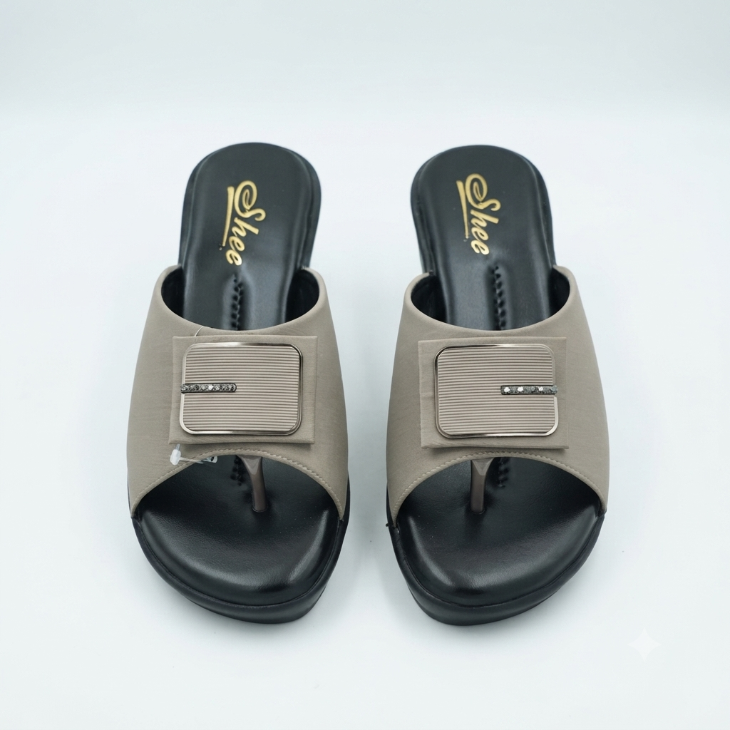 Women's Fashion Cushioned Wedge Sandals | Synthetic Lycra Upper | Airmix Sole | Soft Cushion Padding | Slip-On Open Toe Comfort Sandals for Daily Wear, Casual & Outdoor Use (Copy)