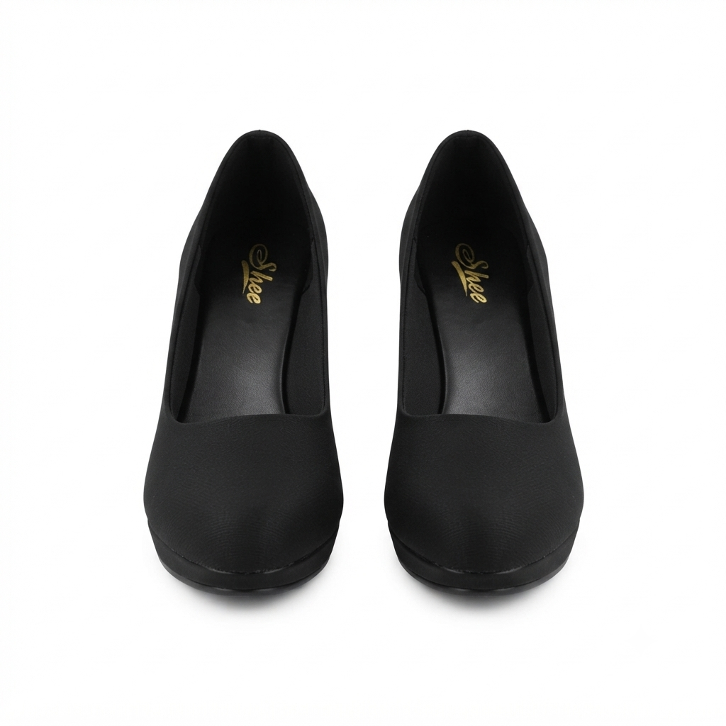Women’s Lycra Wedge Pumps with PU Sole and Cushion Padding | Stylish Slip-On Formal & Casual Heels