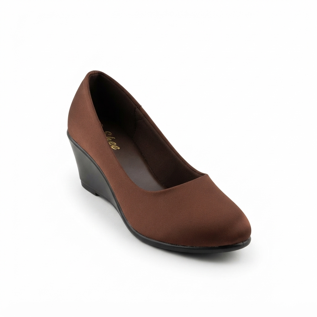 Women’s Lycra Wedge Pumps with PU Sole and Cushion Padding | Stylish Slip-On Formal & Casual Heels