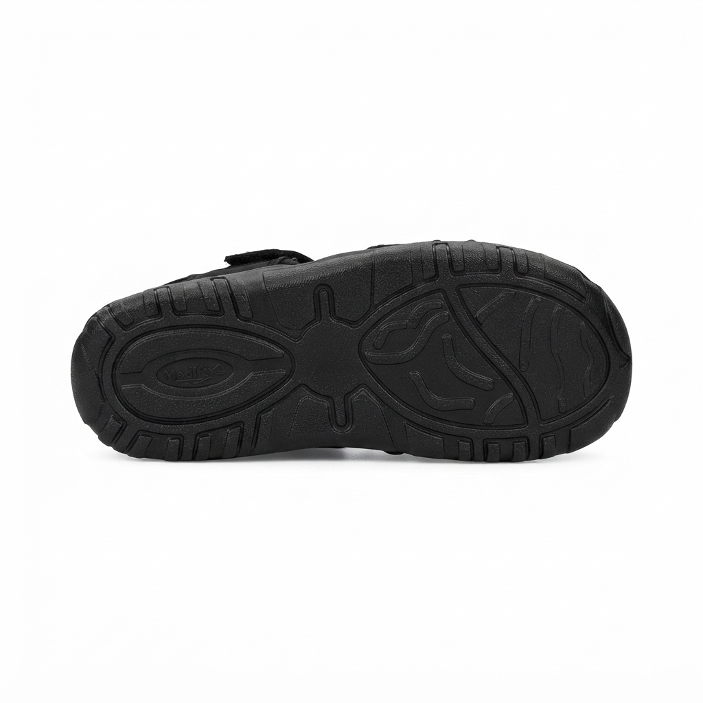 Men's Casual Closed Toe Sandals with Synthetic Upper, Cushioned Footbed and Durable PU Sole | Comfortable Adjustable Strap Sandals for Daily Wear