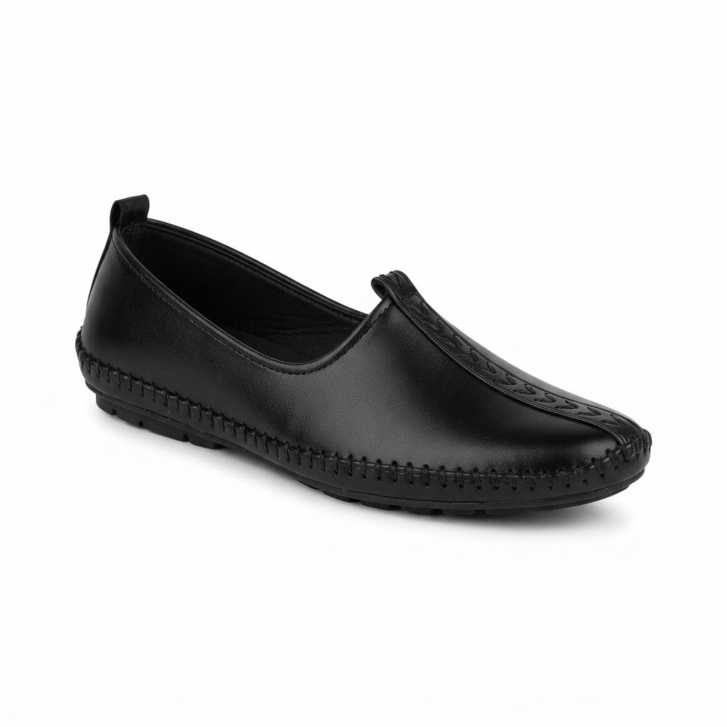 Men's Synthetic Slip-On Loafers For Casual Daily Wear, Cushioned Footbed and Rubber Sole | Stylish Everyday Comfort Shoes for Men