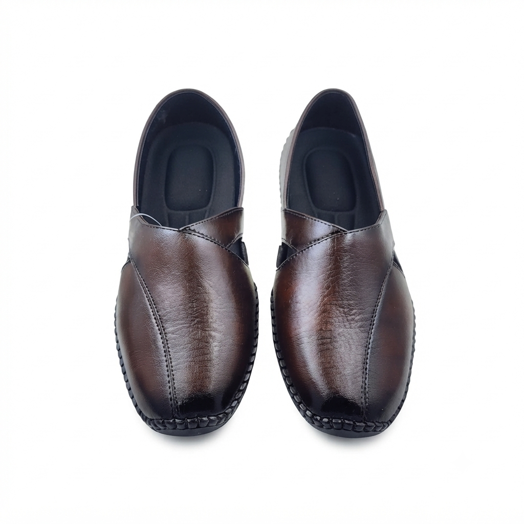 Men's Synthetic Casual Slip-On Loafers , Cushioned Footbed and Rubber Sole | Stylish Everyday Comfort Shoes for Men