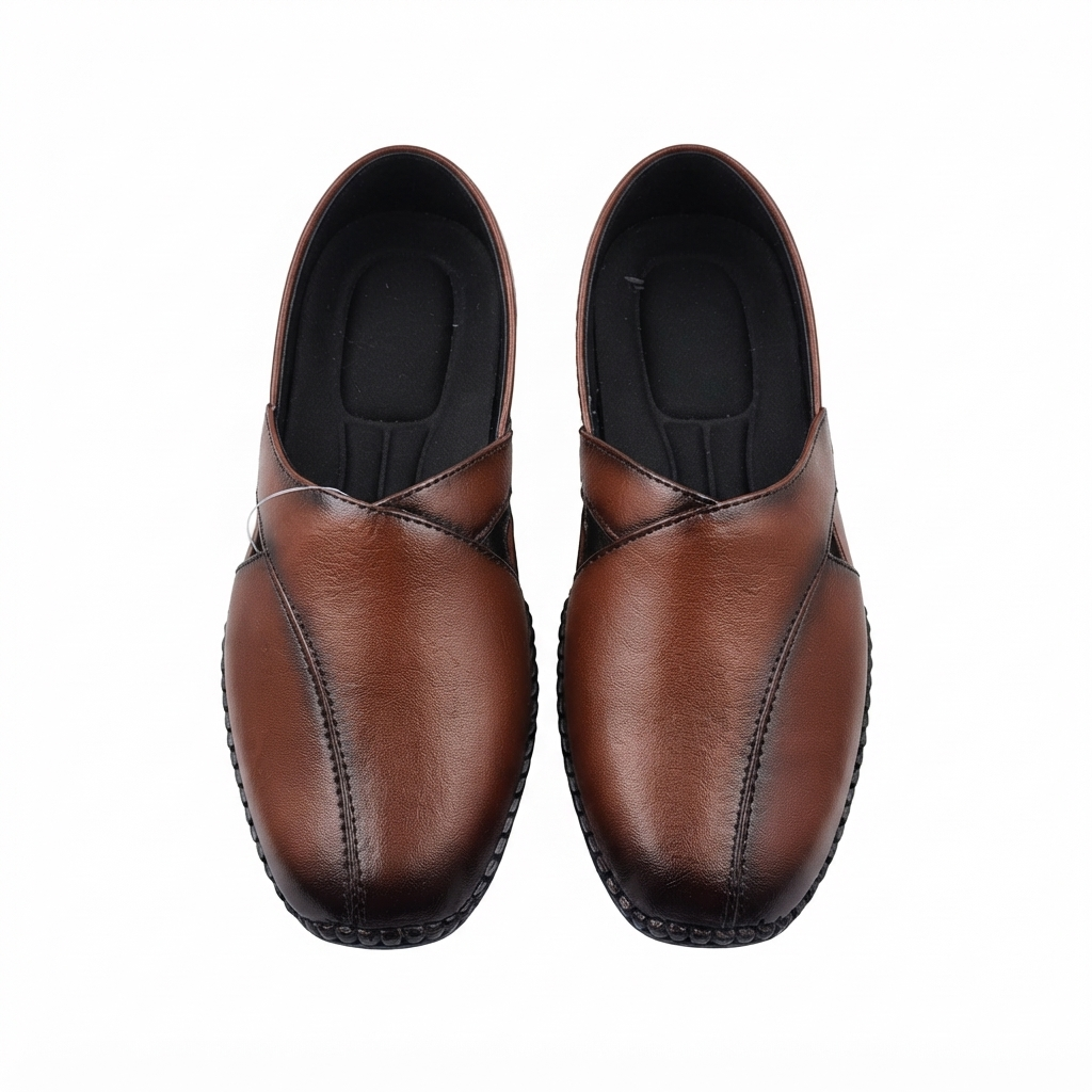 Men's Synthetic Casual Slip-On Loafers , Cushioned Footbed and Rubber Sole | Stylish Everyday Comfort Shoes for Men