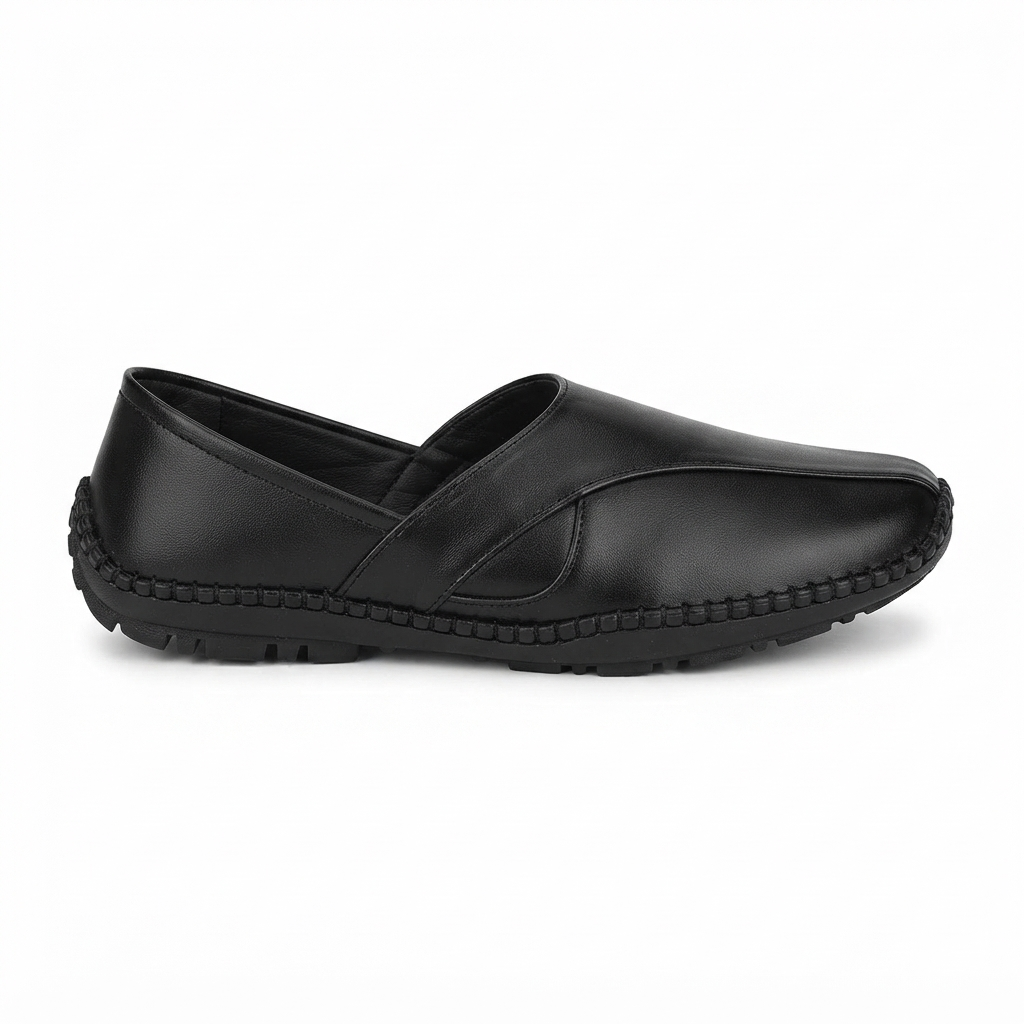 Men's Synthetic Casual Slip-On Loafers , Cushioned Footbed and Rubber Sole | Stylish Everyday Comfort Shoes for Men