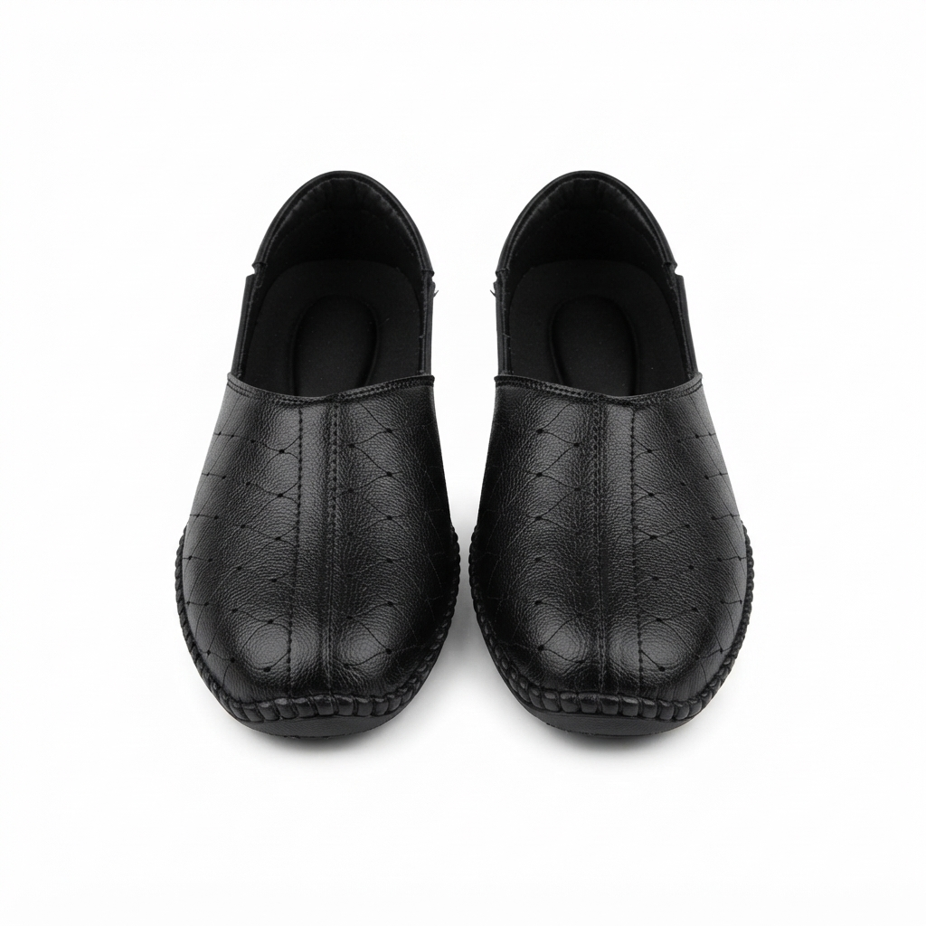 Men's Casual Slip-On Loafers with Synthetic Upper, Cushioned Footbed and Rubber Sole | Stylish Everyday Comfort Shoes for Men | Black & Brown