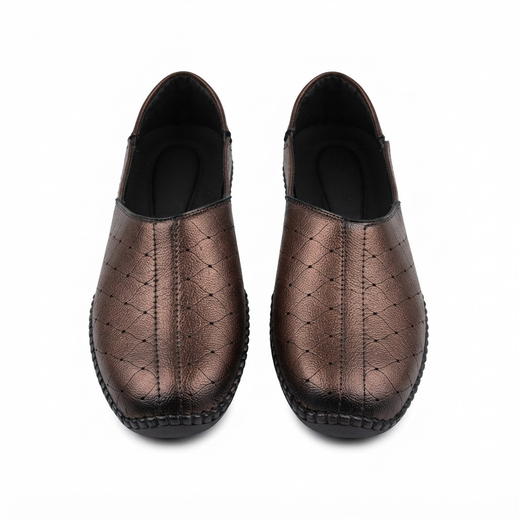 Men's Casual Slip-On Loafers with Synthetic Upper, Cushioned Footbed and Rubber Sole | Stylish Everyday Comfort Shoes for Men | Black & Brown