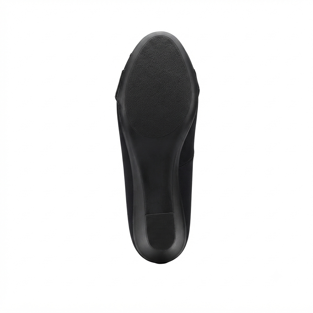 Women's Comfortable Wedge Heel Bellies with Synthetic Lycra Upper, PU Sole & Cushioned Footbed
