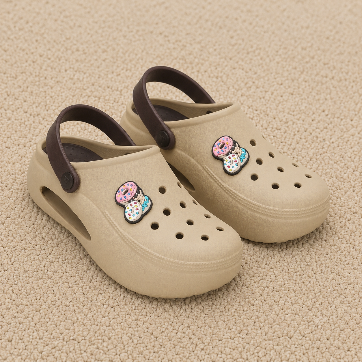 Lightweight EVA Clogs with Synthetic Upper | Cushioned Comfortable Slip-On Footwear with Back Strap | Breathable Casual Clogs for Daily Wear, Walking & Outdoor Use