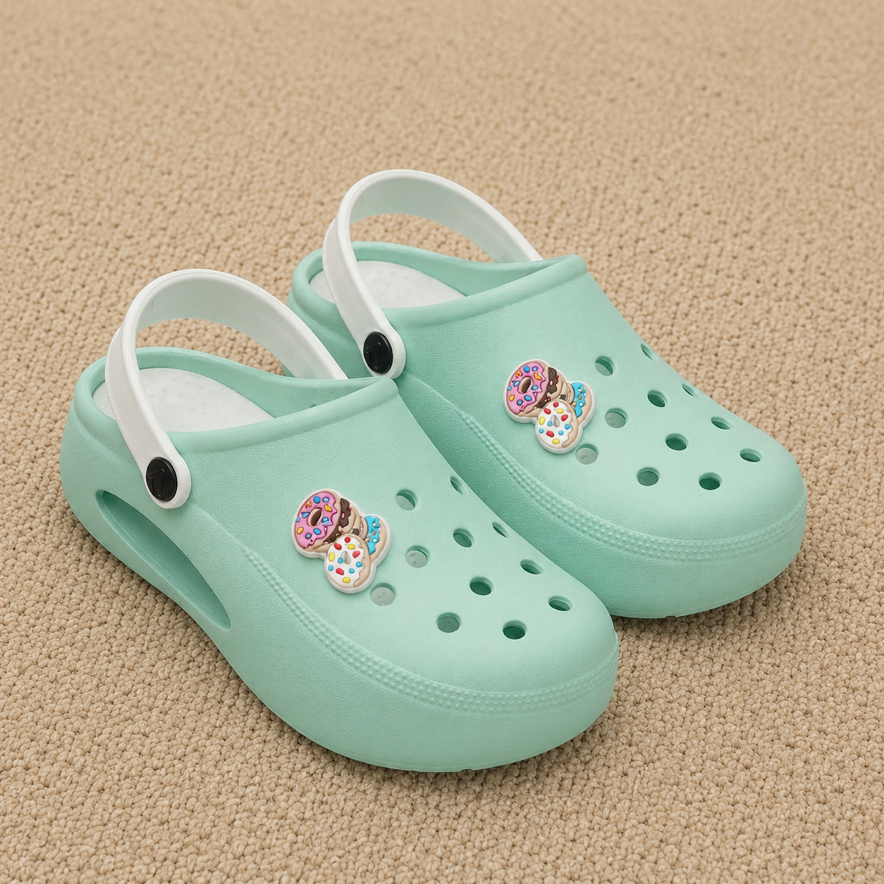 Lightweight EVA Clogs with Synthetic Upper | Cushioned Comfortable Slip-On Footwear with Back Strap | Breathable Casual Clogs for Daily Wear, Walking & Outdoor Use