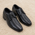 Classic Men's Dress Shoes | Comfort Cushioned Formal Derby Shoes for Corporate Office, Business Meetings & Formal Events | Non-Slip PU Sole Textured Synthetic Leather Lace-Up Shoes