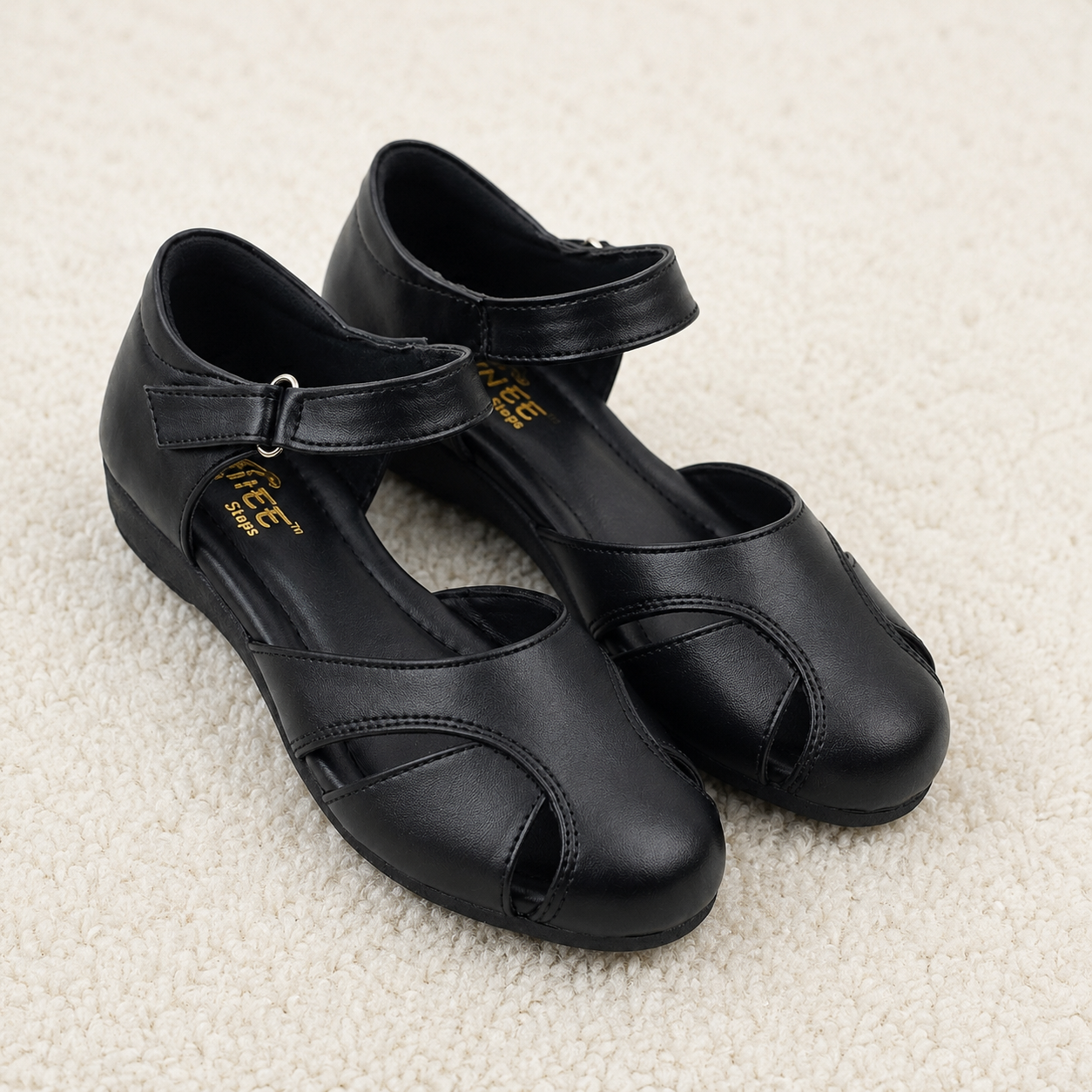Women's Cushion Padding Fashion Sandals | Premium Synthetic Leather Upper with Air-Mix Comfort Sole & Adjustable Ankle Strap