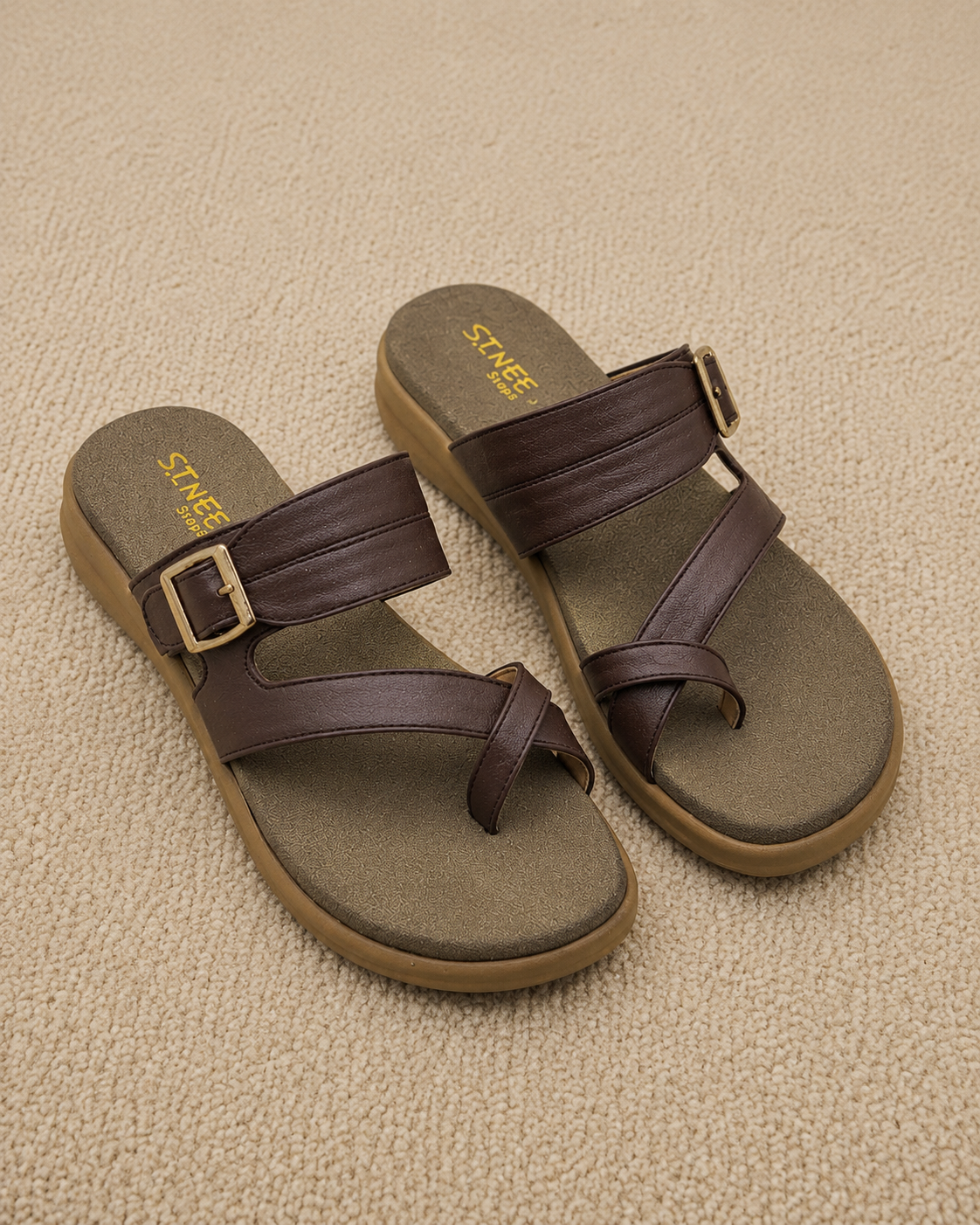 Women's Cushion Padding Comfort chapples | Functional Buckle Strap Synthetic Upper with Ergonomic Air-Mix Sole