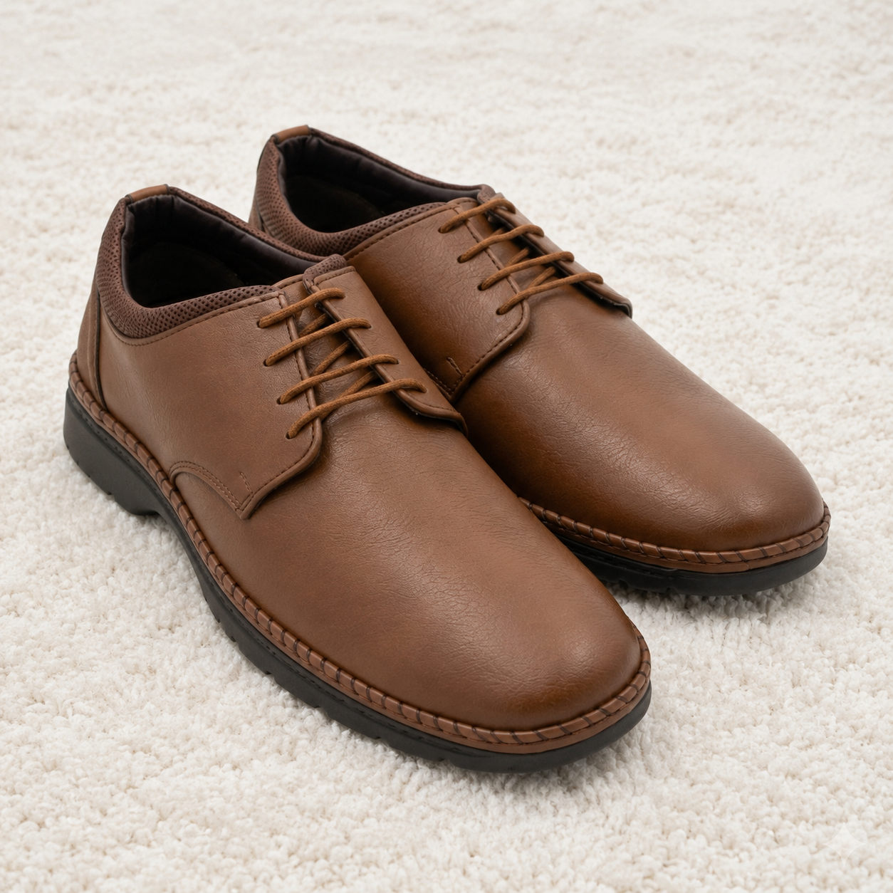 Men’s Orthopedic Casual Lace-Up Shoes with Arch Support & Cushion Padding