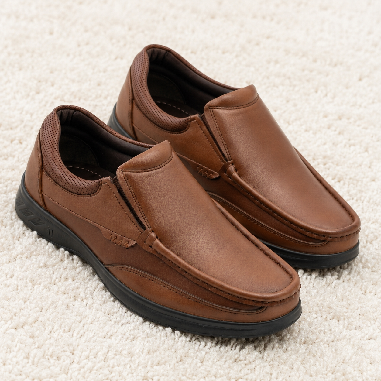 Men’s Orthopedic Slip-On Casual Shoes with Arch Support & Cushion Padding