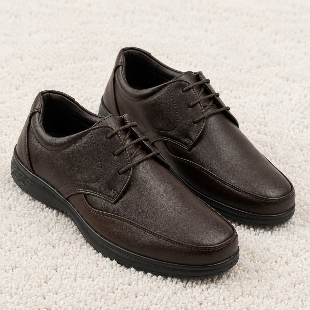 Men’s Orthopedic Lace-Up Casual Shoes with Arch Support & Cushioned Comfort