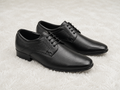 Men's Classic Textured Derby Shoes with Premium Cushion Padding and Durable Rubber Sole
