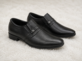 Men’s Formal Slip-On Shoes with Textured Synthetic Upper, Cushioned Interior, and Lightweight Air Mix Sole