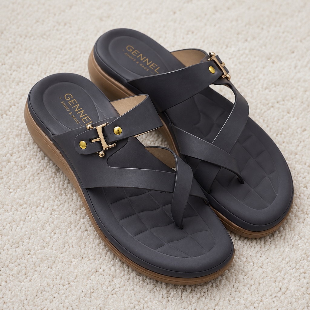 Fashion Women's Thong chapples | Lightweight Air Mix Sole Cushioned Daily Wear Wedges (Copy)