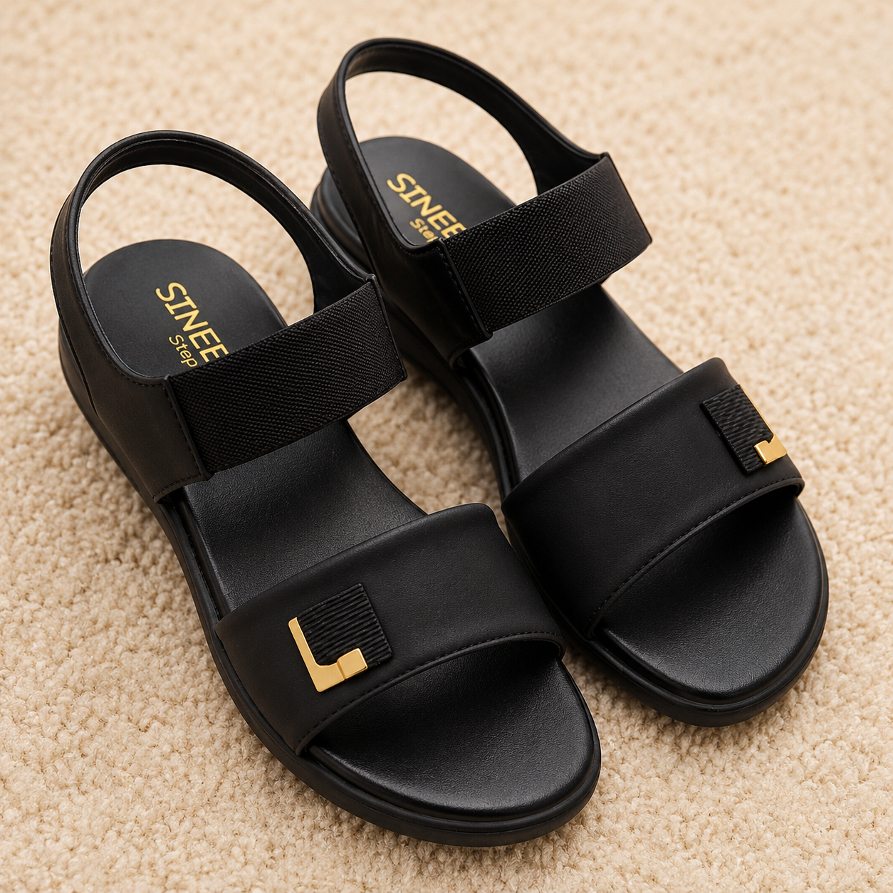 Women's Fashion Sporty Sandals | Lightweight Air Mix Sole Cushioned Slingback Flat Sandals