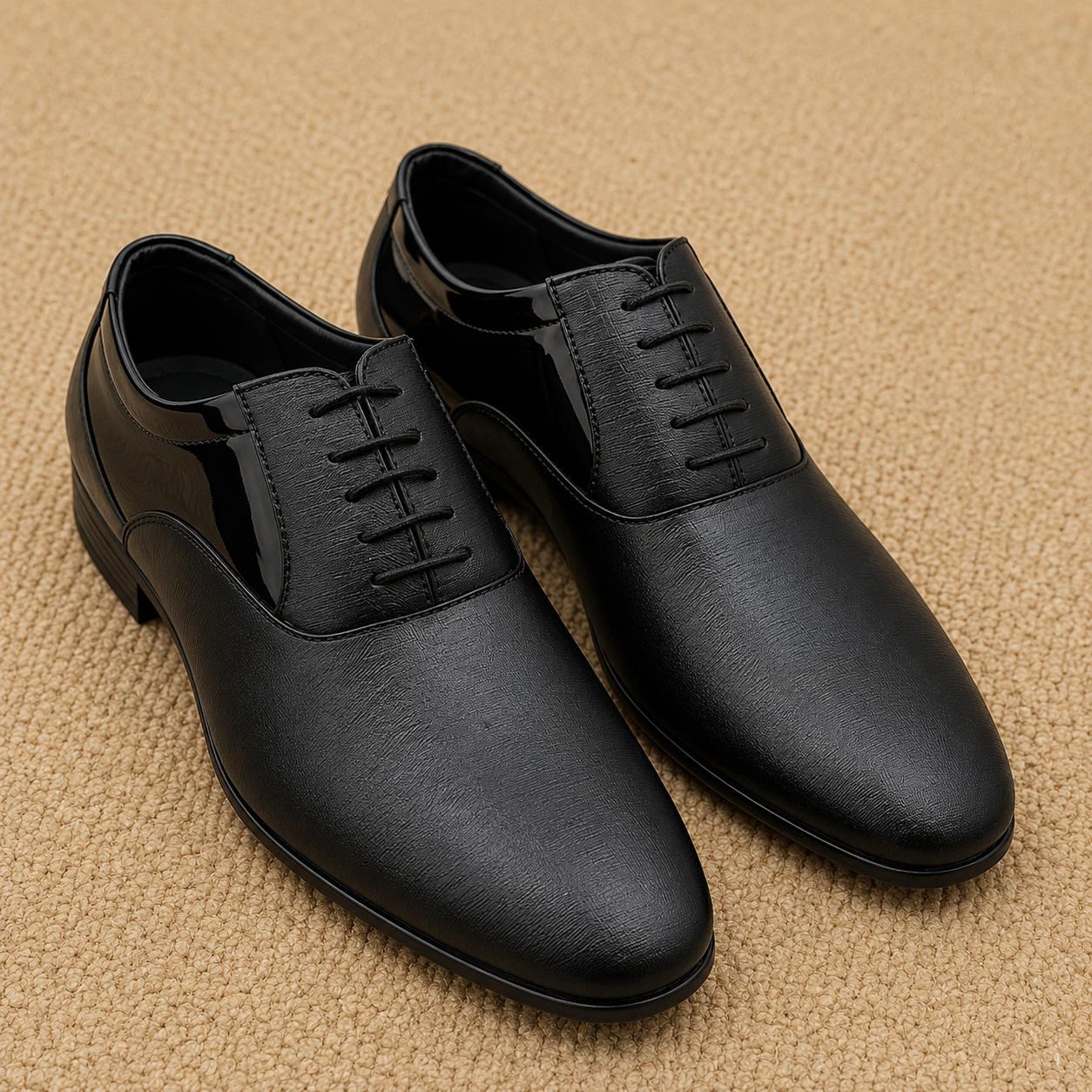 Men's Formal Shoes | Lightweight PU Sole Cushion Padded Executive Lace-Ups