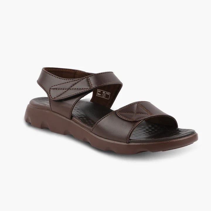 Men's Casual Comfort Sandals with Synthetic Upper, Cushioned Footbed, Adjustable Straps and Lightweight PU Sole