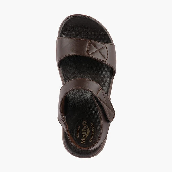 Men's Casual Comfort Sandals with Synthetic Upper, Cushioned Footbed, Adjustable Straps and Lightweight PU Sole