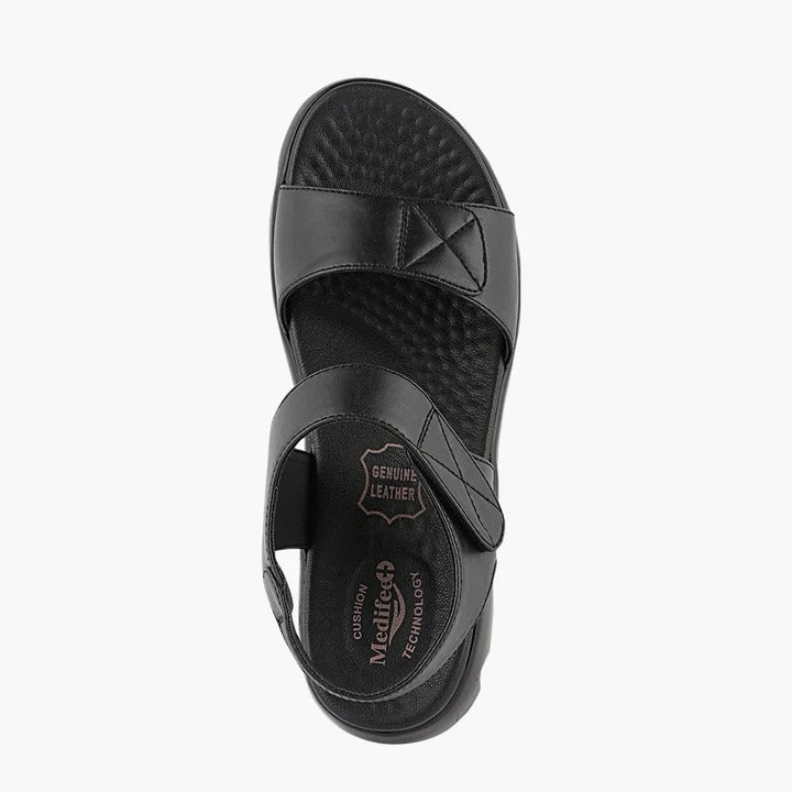 Men's Casual Comfort Sandals with Synthetic Upper, Cushioned Footbed, Adjustable Straps and Lightweight PU Sole