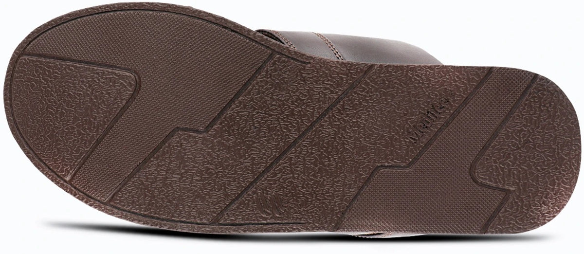 Medifeet Men's Casual Slip-On chapples with Synthetic Upper, Cushioned Footbed and Lightweight PU Sole