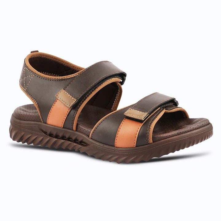 Men's Casual Sports Sandals with Synthetic Upper, Adjustable Straps, Cushioned Footbed and Lightweight PU Sole