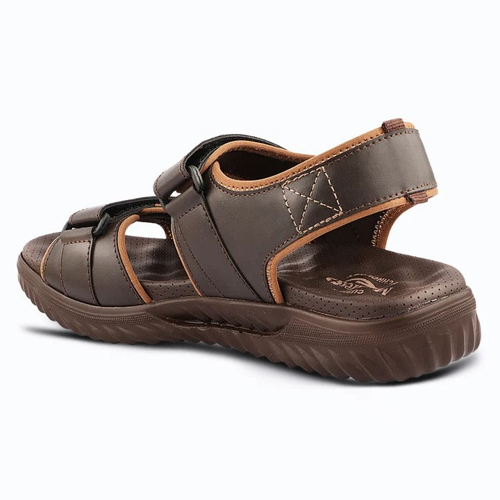 Men's Casual Sports Sandals with Synthetic Upper, Adjustable Straps, Cushioned Footbed and Lightweight PU Sole