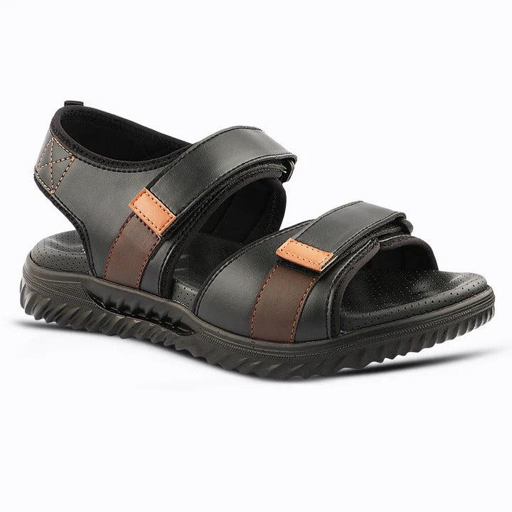 Men's Casual Sports Sandals with Synthetic Upper, Adjustable Straps, Cushioned Footbed and Lightweight PU Sole