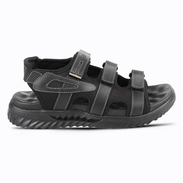 Men's Casual Outdoor Sandals with Synthetic Upper, PU Sole, Cushioned Footbed & Adjustable Hook and Loop Straps