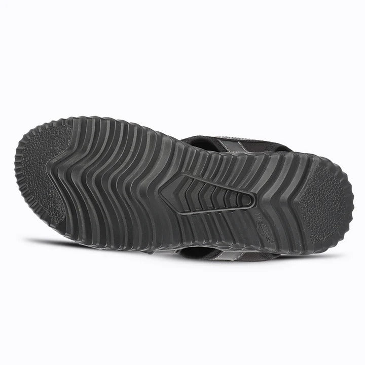 Men's Casual Outdoor Sandals with Synthetic Upper, PU Sole, Cushioned Footbed & Adjustable Hook and Loop Straps