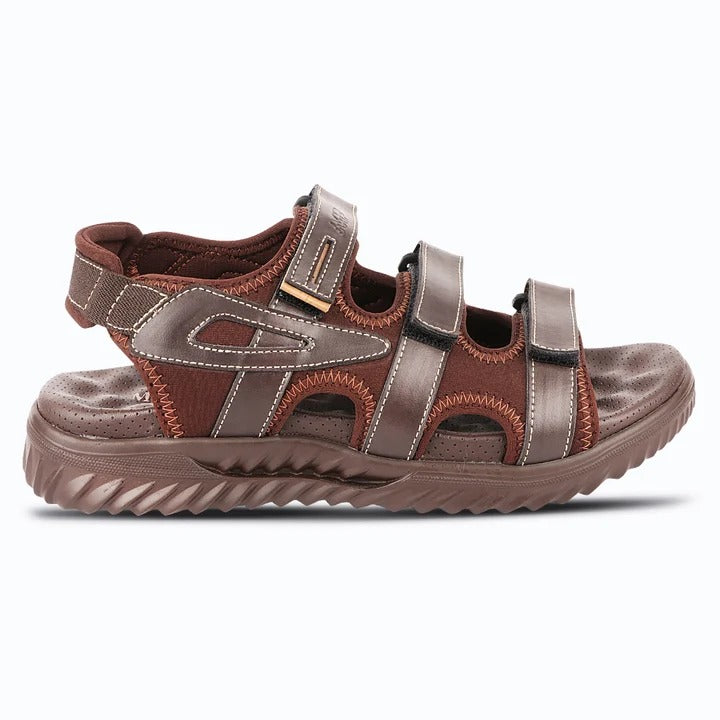 Men's Casual Outdoor Sandals with Synthetic Upper, PU Sole, Cushioned Footbed & Adjustable Hook and Loop Straps
