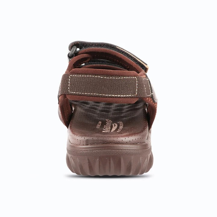 Men's Casual Outdoor Sandals with Synthetic Upper, PU Sole, Cushioned Footbed & Adjustable Hook and Loop Straps