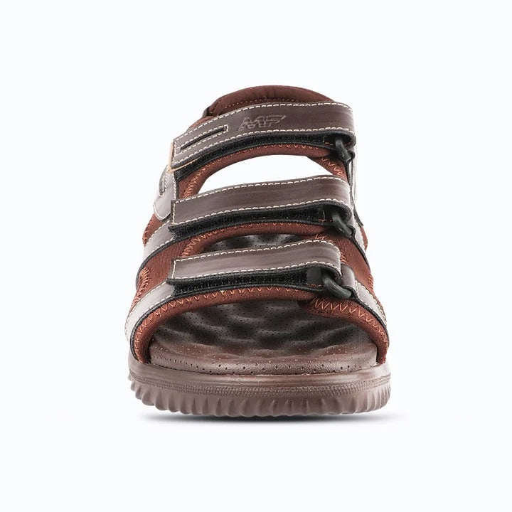 Men's Casual Outdoor Sandals with Synthetic Upper, PU Sole, Cushioned Footbed & Adjustable Hook and Loop Straps