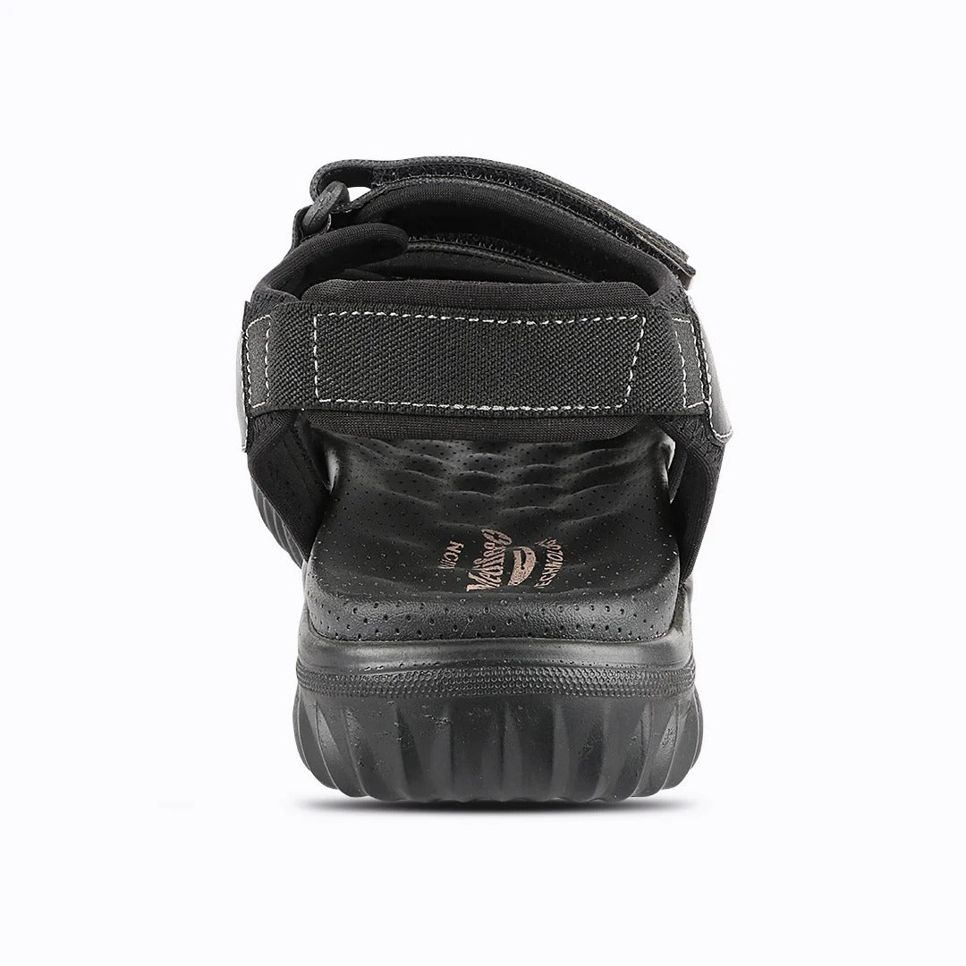 Men's Casual Outdoor Sandals with Synthetic Upper, PU Sole, Cushioned Footbed & Adjustable Hook and Loop Straps